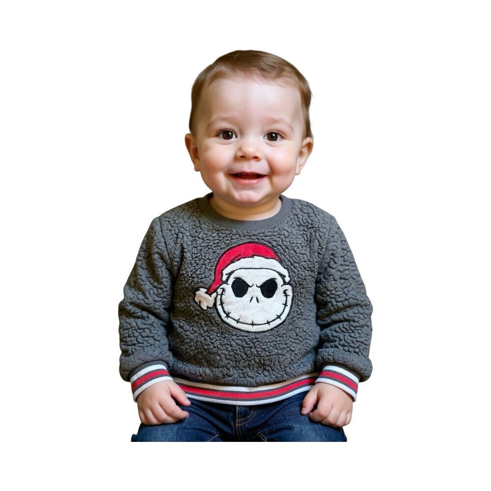The Nightmare Before Christmas Fleece Sweater - Toddler - Size (12M) - NWT
